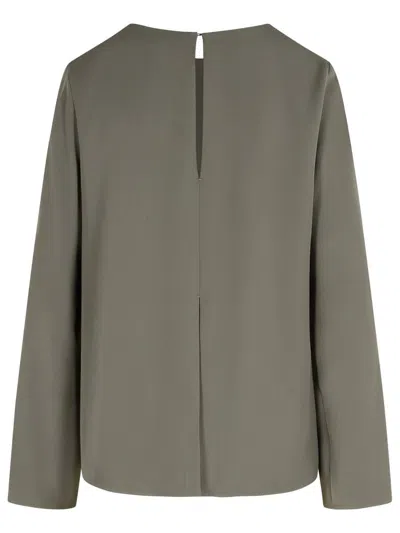 P.a.r.o.s.h Poker Grey Polyester Blouse In Gray