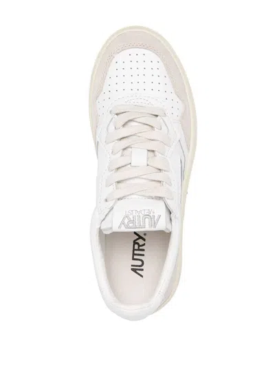 Autry 'medalist Low' Sneakers In Leather With Suede Inserts