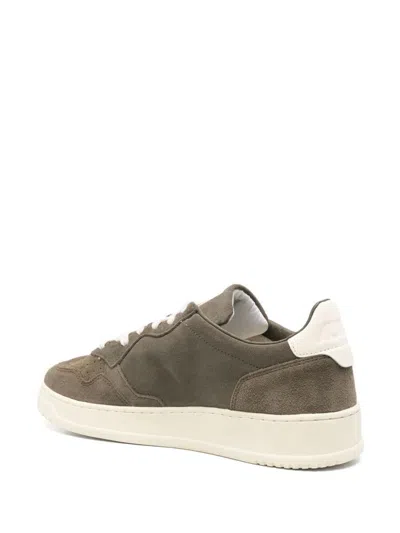 Autry Low-top Suede Sneakers With Rubber Sole And Lace-up Closure