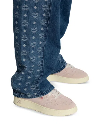 Autry Sneakers Medalist In Suede Color Silk In Pink