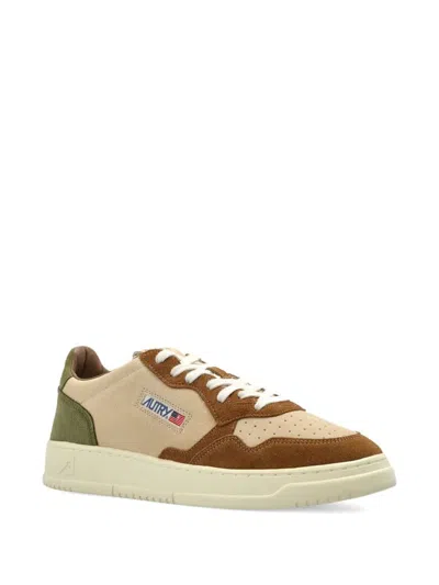 Autry Medalist Suede-panelled Lace-up Sneakers