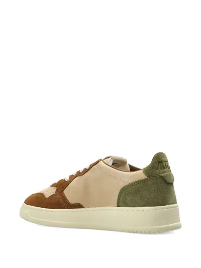 Autry Medalist Suede-panelled Lace-up Sneakers