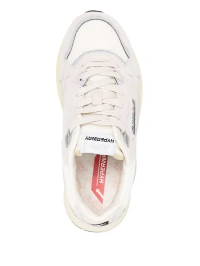 Autry Silver And Black ‘hyperway Low' Sneakers