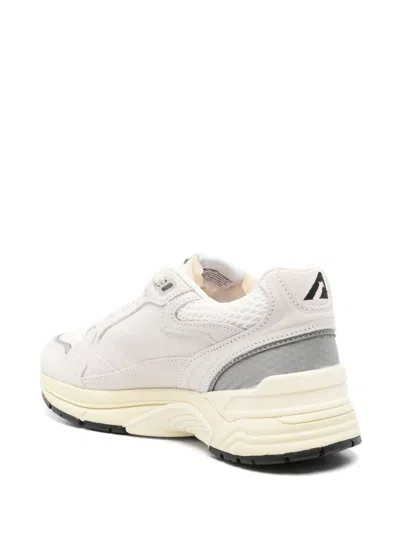 Autry Silver And Black ‘hyperway Low' Sneakers