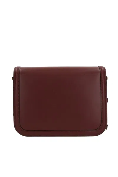 Valentino Womens Brick Ruby 9to5 Small Leather Shoulder Bag In Red