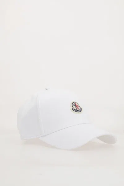 Moncler Logo Baseball Cap In White