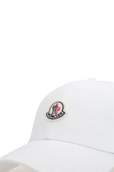Moncler Logo Baseball Cap In White