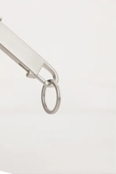 Rick Owens Gemini Keyring In Metallic