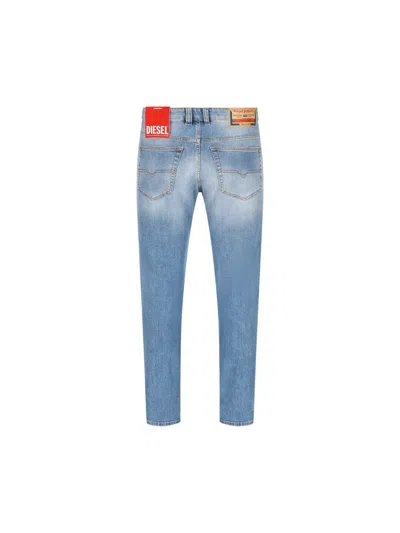 Diesel Logo-plaque Jeans In Blue