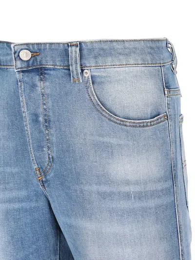 Diesel Logo-plaque Jeans In Blue