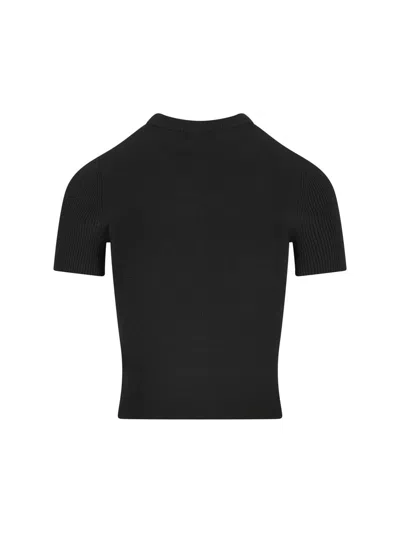 Diesel Women T-uncutie-long-od-q1 Slim T-shirt In Black Organic Jersey In Black