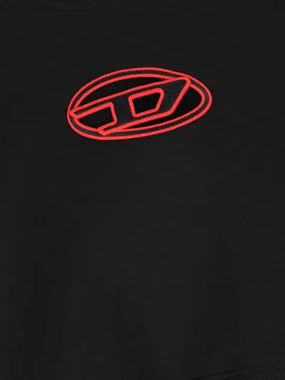 Diesel 'slimmy Hood' Sweatshirt In Black
