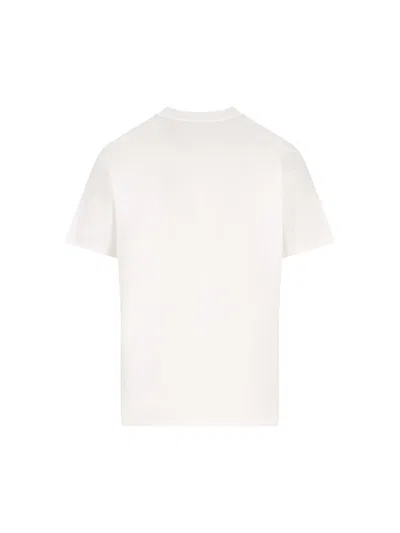 Diesel Crewneck Graphic Print T-shirt With Velvet Logo In White