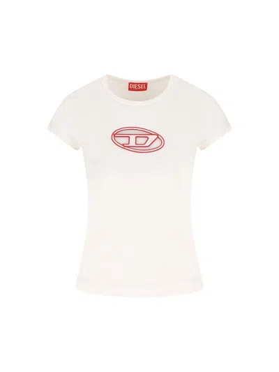 Diesel T-shirt And Polo Shirt In White