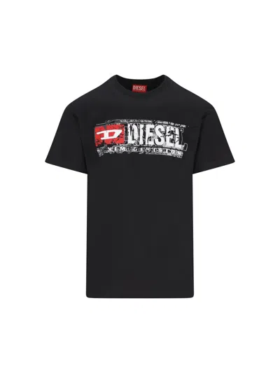 Diesel Men Crew-neck T-shirt With Print