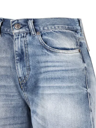 Diesel Light Blue Cotton Bootcut Jeans In Blue