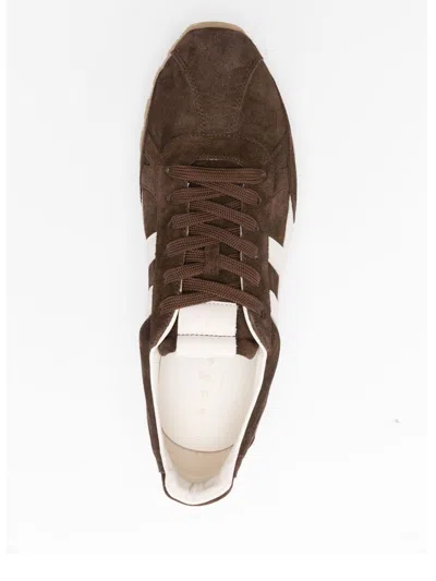 Hogan 86r Running Suede Brown Sneakers