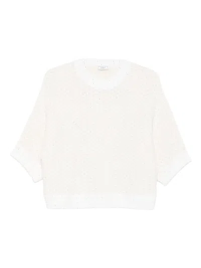 Peserico Sweaters In White