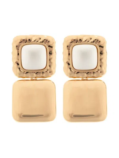 Self-portrait Square Drop Earrings