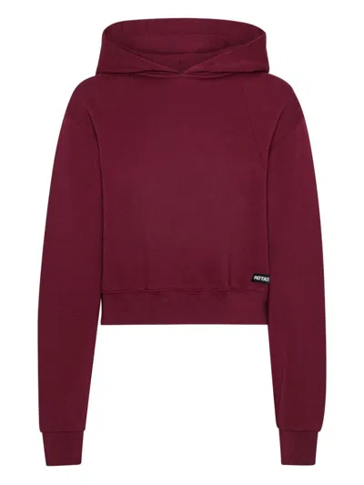 Rotate Birger Christensen Rotate Burgundy Cotton Sweatshirt Women In Burgundy
