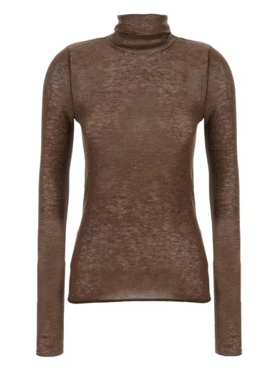 Pinko Sweater In Brown