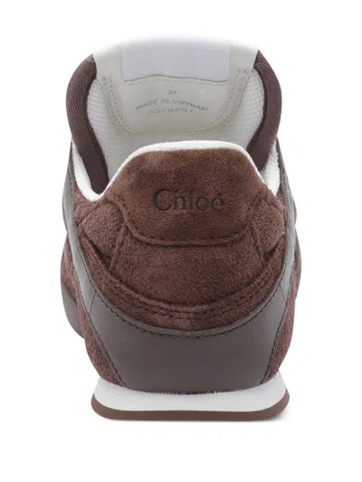 Chloé Chloe Kick Quilted Suede Sneakers