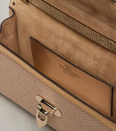 Valentino Rockstud Small Canvas Crossbody Bag