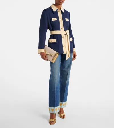 Valentino Rockstud Small Canvas Crossbody Bag