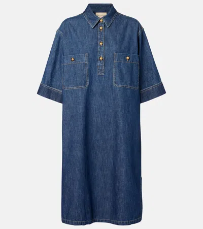 Valentino Cotton Denim Minidress