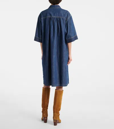 Valentino Cotton Denim Minidress