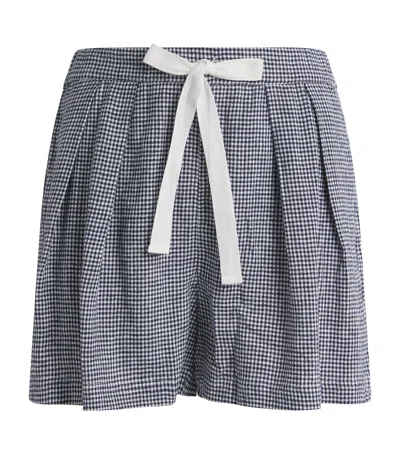 Eberjey Linen-blend Relaxed Pyjama Shorts