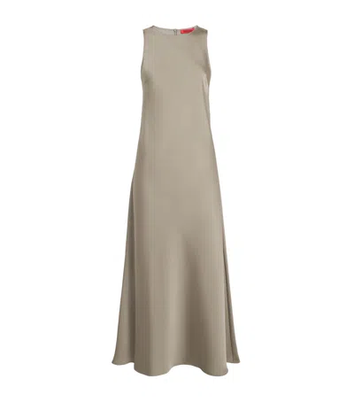 Max & Co Satin Sleeveless Midi Dress