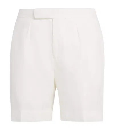 Ralph Lauren Linen Davis Shorts In White