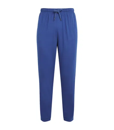 Derek Rose Mens Basel Relaxed-fit Stretch-modal Lounge Trousers Blue Xxl In Blue