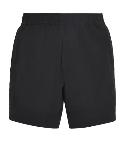 Paige Mens Munoz Elasticated-waist Woven Shorts Black