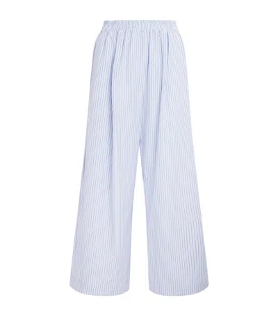 Weekend Max Mara Cotton Wide-leg Trousers