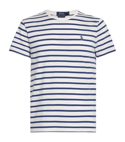 Polo Ralph Lauren Cotton Custom-fit Logo T-shirt In Blue