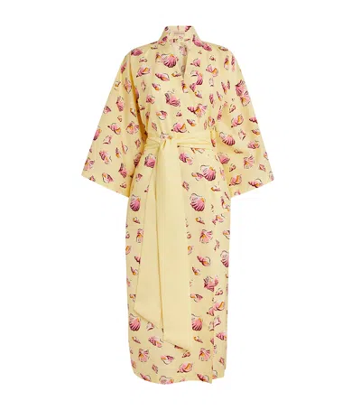 Olivia Von Halle Cotton-silk Amaya Helios Robe