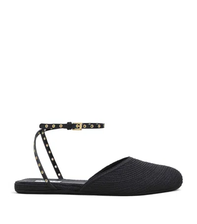 Alaïa Raffia And Leather Espadrilles
