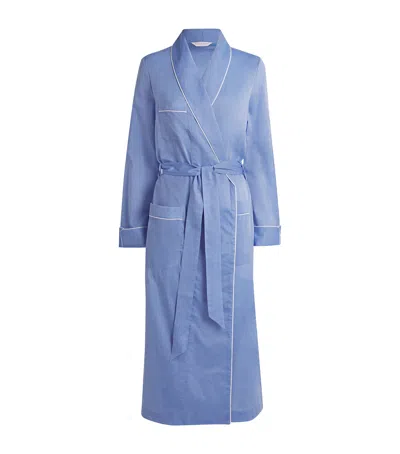 Derek Rose Cotton Contrast-trim Robe