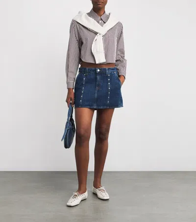 7 For All Mankind Denim Milly Mini Skirt
