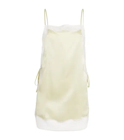 Kiki De Montparnasse Silk Lace-trim Chemise