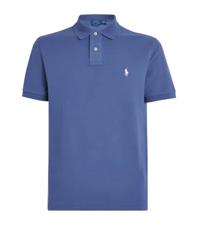 Polo Ralph Lauren Short Sleeve Cotton Polo Shirt In Blue