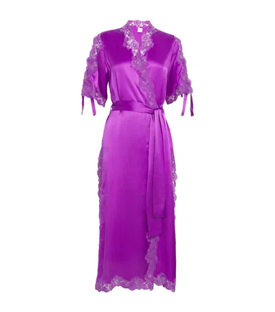 Loretta Caponi Silk Constanza Robe