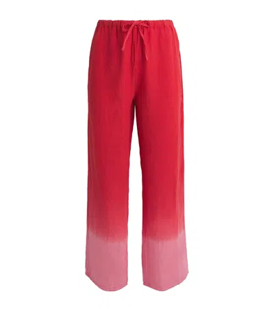 Desmond & Dempsey Linen Dip-dye Pyjama Trousers