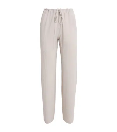 Tove Womens Dove Grey Terri Straight-leg Wool-blend Trousers In Gray