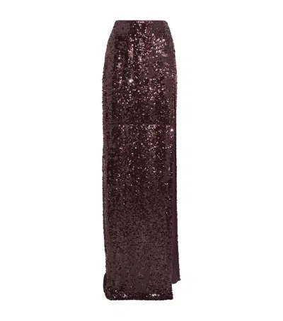 Lapointe Sequinned Maxi Skirt