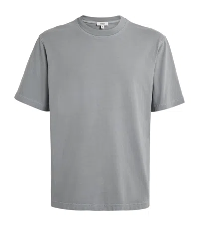 Agolde Asha Mock Neck Tee In Gray