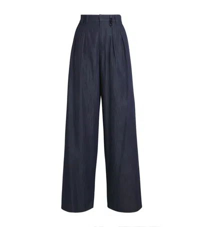 Max Mara Denim Embellished Trousers
