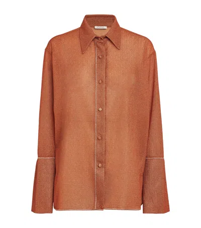 Oseree Shirt Oséree Woman Color Orange In Brown